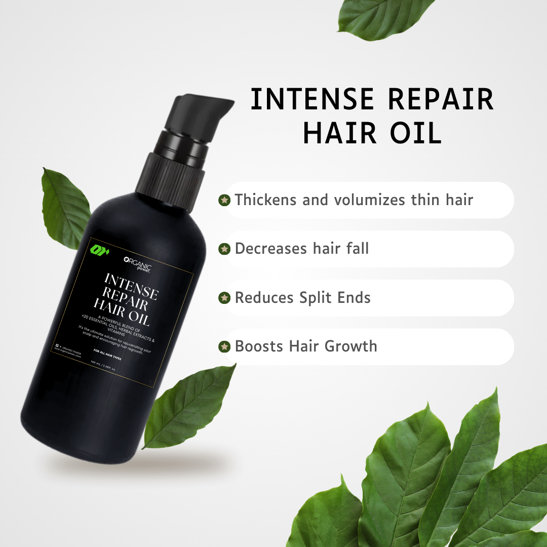 INTENSE REPAIR HAIR OIL 100ml - ORGANIC POWER