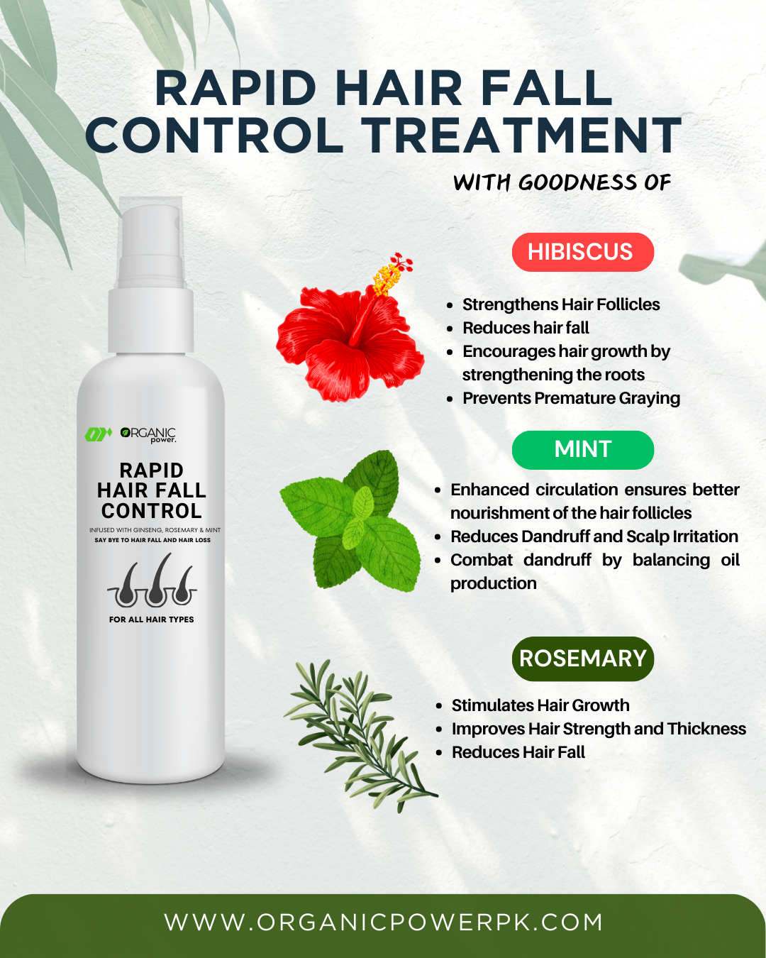 Rapid Hair Fall Control Treatment – 100% Natural Solution for Hair fall Stronger, Healthier Hair